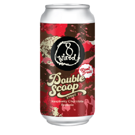 Image of 8 Wired Double Scoop Raspberry Chocolate Brownie Stout