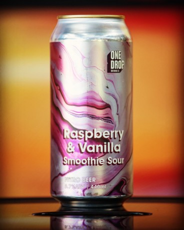 Image of One Drop Raspberry & Vanilla Smoothie Sour (Nitro)