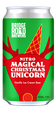Image of Bridge Road Nitro Magical Christmas Unicorn Vanilla Ice Cream Beer