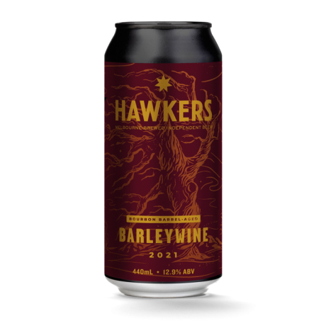 Image of Hawkers Bourbon Barrel Aged Barleywine 2021