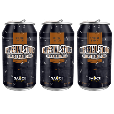 Image of Sauce Barrel Aged Imperial Stout Mixed 3 Pack